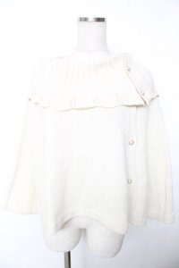 axes femme / ニットケープ F 生成り Y-25-12-05-057-AX-TO-SZ-ZY