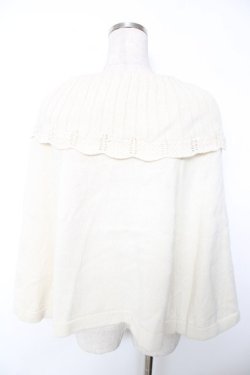 画像2: axes femme / ニットケープ F 生成り Y-25-12-05-057-AX-TO-SZ-ZY