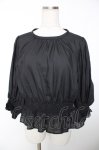 画像1: Franche Lippee / シャーリングぽて袖ブラウス M 黒 Y-25-12-05-058-LO-BL-SZ-ZY (1)