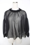 Franche Lippee / くらげブラウス M 黒 Y-25-12-05-059-LO-BL-SZ-ZY
