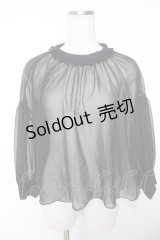 Franche Lippee / くらげブラウス M 黒 Y-25-12-05-059-LO-BL-SZ-ZY