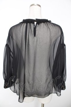 画像2: Franche Lippee / くらげブラウス M 黒 Y-25-12-05-059-LO-BL-SZ-ZY