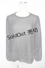 Franche Lippee / シフォンブラウス M 黒 Y-25-12-05-060-LO-BL-SZ-ZY