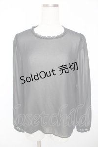 Franche Lippee / シフォンブラウス M 黒 Y-25-12-05-060-LO-BL-SZ-ZY