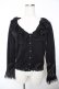 画像1: axes femme / フリルレースニットカーデ M 黒 Y-25-12-05-062-AX-TO-SZ-ZY (1)