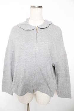 画像1: Franche Lippee / うさぎチャームパーカー M グレー Y-25-12-05-065-LO-TO-SZ-ZY