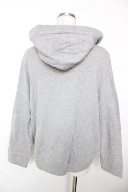 画像2: Franche Lippee / うさぎチャームパーカー M グレー Y-25-12-05-065-LO-TO-SZ-ZY