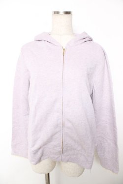 画像1: Franche Lippee / ラメ混パーカー M ラベンダー Y-25-12-05-066-LO-TO-SZ-ZY