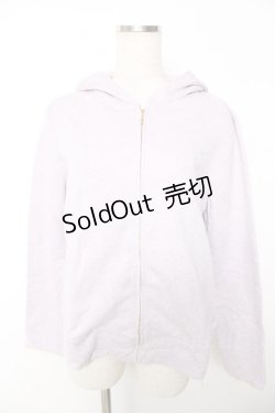 画像1: Franche Lippee / ラメ混パーカー M ラベンダー Y-25-12-05-066-LO-TO-SZ-ZY