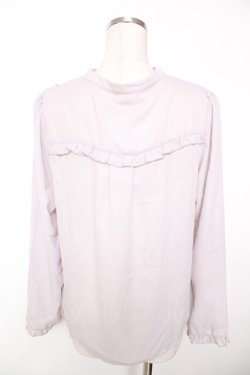 画像2: axes femme / コスモス刺繍ブラウスプルオーバー F ラベンダー Y-25-12-05-067-AX-BL-SZ-ZY