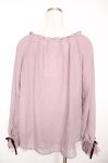 画像2: axes femme / すみれ刺繍シフォンプルオーバー M ラベンダー Y-25-12-05-068-AX-TO-SZ-ZS (2)