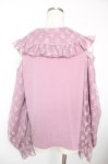 画像2: axes femme Kawaii / ブルーミングレースブラウス M ピンク Y-25-12-05-069-AX-BL-SZ-ZI (2)