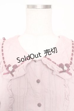 画像3: axes femme POETIQUE / ローズデザインフリルブラウス  ピンク Y-25-12-05-071-AX-BL-SZ-ZY