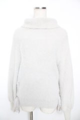 axes femme / ラメタートルニット  グレー Y-25-12-05-074-AX-TO-SZ-ZY