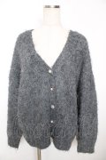 axes femme / ふんわりフェザーニットカーディガン F グレー Y-25-12-05-075-AX-TO-SZ-ZY