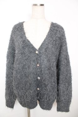 画像1: axes femme / ふんわりフェザーニットカーディガン F グレー Y-25-12-05-075-AX-TO-SZ-ZY