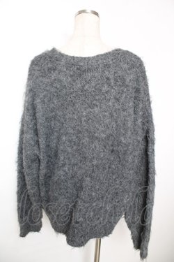 画像2: axes femme / ふんわりフェザーニットカーディガン F グレー Y-25-12-05-075-AX-TO-SZ-ZY