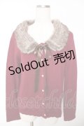axes femme / ファーティペ付属レースカーディガン M ワイン Y-25-12-05-076-AX-TO-SZ-ZS