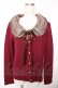 画像1: axes femme / ファーティペ付属レースカーディガン M ワイン Y-25-12-05-076-AX-TO-SZ-ZY (1)