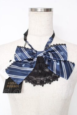 画像1: ATELIER PIERROT / ハリー・ポッター レースフリルリボンタイ  レイブンクロー（ブルー） Y-25-12-05-014-EL-ZA-KB-ZY