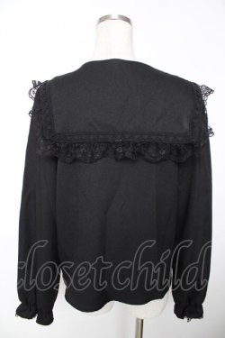 画像2: MA*RS / ハートレース襟ブラウス  黒 Y-25-12-05-080-EL-BL-SZ-ZY