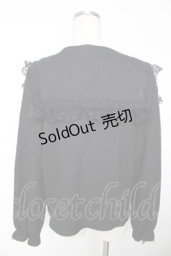 画像2: MA*RS / ハートレース襟ブラウス  黒 Y-25-12-05-080-EL-BL-SZ-ZY