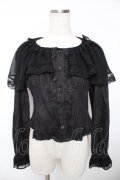 Lumiebre / アドラシオンローズブラウス  黒 Y-25-12-05-083-LO-TO-SZ-ZY
