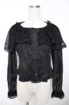 画像1: Lumiebre / アドラシオンローズブラウス  黒 Y-25-12-05-083-LO-TO-SZ-ZS (1)