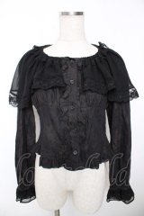 Lumiebre / アドラシオンローズブラウス  黒 Y-25-12-05-083-LO-TO-SZ-ZY