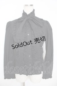 ALICE and the PIRATES / プリンス・コンラッドブラウス  黒 Y-25-12-05-084-PA-BL-SZ-ZY