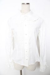 BABY, THE STARS SHINE BRIGHT / ピンタックブラウス  白 Y-25-12-05-085-BA-BL-SZ-ZY