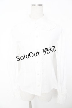 画像1: BABY, THE STARS SHINE BRIGHT / ピンタックブラウス  白 Y-25-12-05-085-BA-BL-SZ-ZY