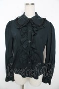 ALICE and the PIRATES / A/P丸衿ブラウス  黒 Y-25-12-05-086-PA-BL-SZ-ZY