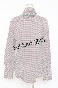 画像2: Ozz Croce / クロス刺繍チェック柄シャツ  赤 Y-25-12-05-089-OO-BL-SZ-ZY