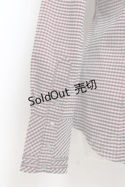 画像3: Ozz Croce / クロス刺繍チェック柄シャツ  赤 Y-25-12-05-089-OO-BL-SZ-ZY