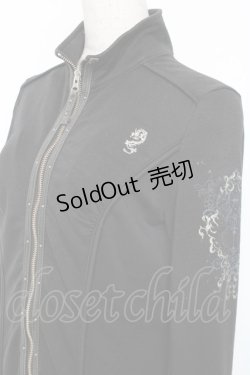 画像3: Ozz Croce / 龍刺繍ZIPロングパーカー  黒 Y-25-12-05-090-OO-TO-SZ-ZY