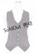 Ozz Croce / チェック柄切替ベスト  黒×赤 Y-25-12-05-093-OO-TO-SZ-ZY