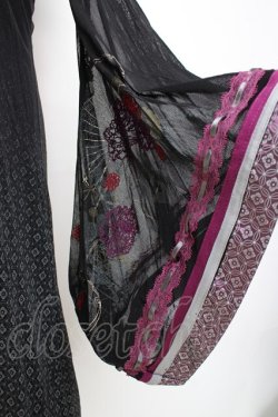 画像4: Ozz oneste / メッシュチャイナロングカーディガン  黒 Y-25-12-05-099-OO-TO-SZ-ZY