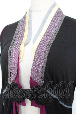 画像5: Ozz oneste / メッシュチャイナロングカーディガン  黒 Y-25-12-05-099-OO-TO-SZ-ZY