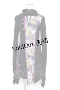 Ozz oneste / ハイネックチャイナワンピース  黒 Y-25-12-05-100-OO-OP-SZ-ZY