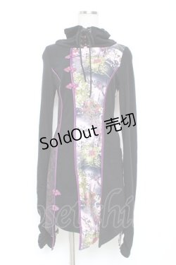 画像1: Ozz oneste / ハイネックチャイナワンピース  黒 Y-25-12-05-100-OO-OP-SZ-ZY