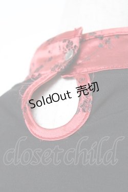 画像4: Ozz oneste / チャイナ風スリットワンピース  赤×黒 Y-25-12-05-101-OO-OP-SZ-ZY