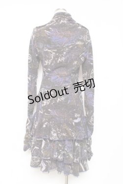 画像2: Ozz oneste / フリル総柄ワンピース  パープル Y-25-12-05-102-OO-OP-SZ-ZY