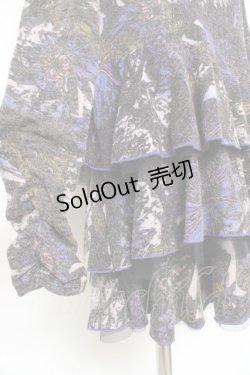 画像3: Ozz oneste / フリル総柄ワンピース  パープル Y-25-12-05-102-OO-OP-SZ-ZY