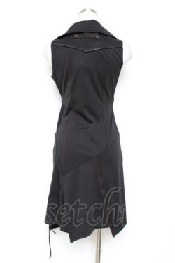 画像2: Ozz Croce / 柄切り替えチャイナチュニック  黒 Y-25-12-05-105-OO-OP-SZ-ZY