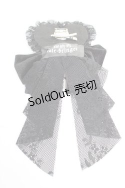 画像2: tale bringer / ハートリボンクリップ  黒 Y-25-12-05-002-LO-ZA-SZ-ZY