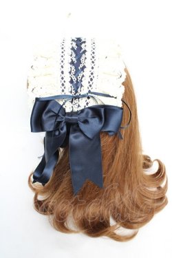 画像2: ALICE and the PIRATES / シルヴィアヘッドドレス  紺 Y-25-12-05-020-PA-AC-SZ-ZY