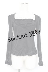 MIHO MATSUDA / ローズレースカーディガン  黒 Y-25-12-05-111-GO-TO-SZ-ZY