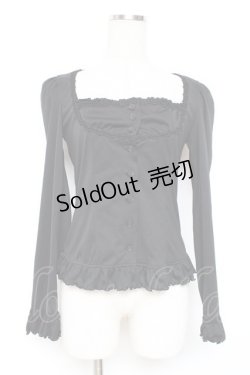 画像1: MIHO MATSUDA / ローズレースカーディガン  黒 Y-25-12-05-111-GO-TO-SZ-ZY