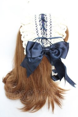 画像3: ALICE and the PIRATES / シルヴィアヘッドドレス  紺 Y-25-12-05-020-PA-AC-SZ-ZY